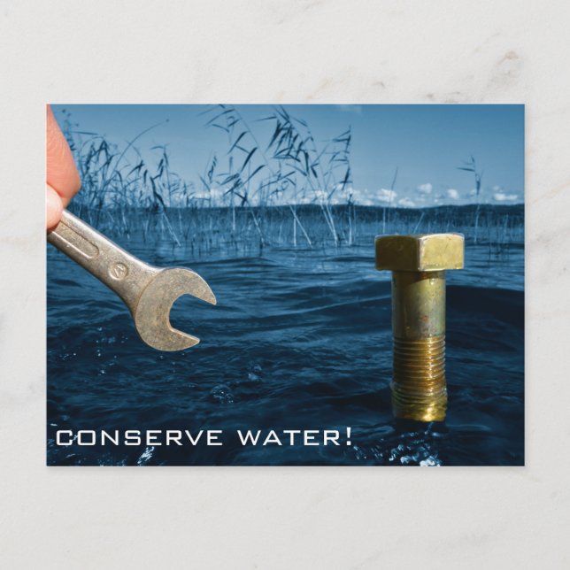Conserve water postcard (Front)