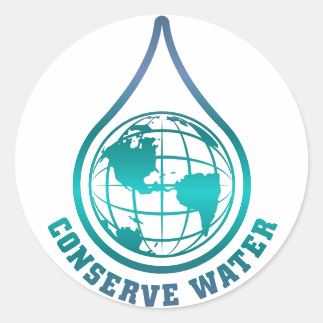 Conserve Water stickers (Front)