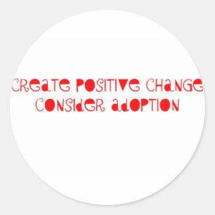 Consider Adoption Classic Round Sticker