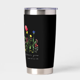 Consider How the Wildflowers Grow Bible Verse Insulated Tumbler