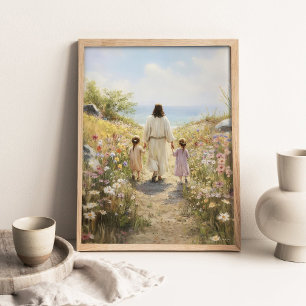 Consider the Lilies _ Christian Art _ Bible Art _ Poster