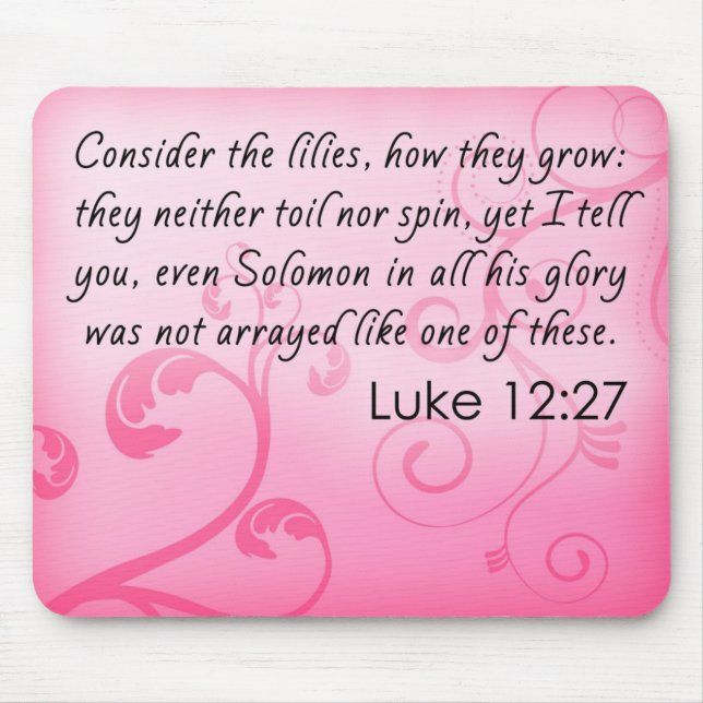 Consider the Lilies Mouse Mat (Front)