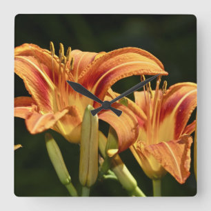 Consider The Lilies Of The Field Square Wall Clock