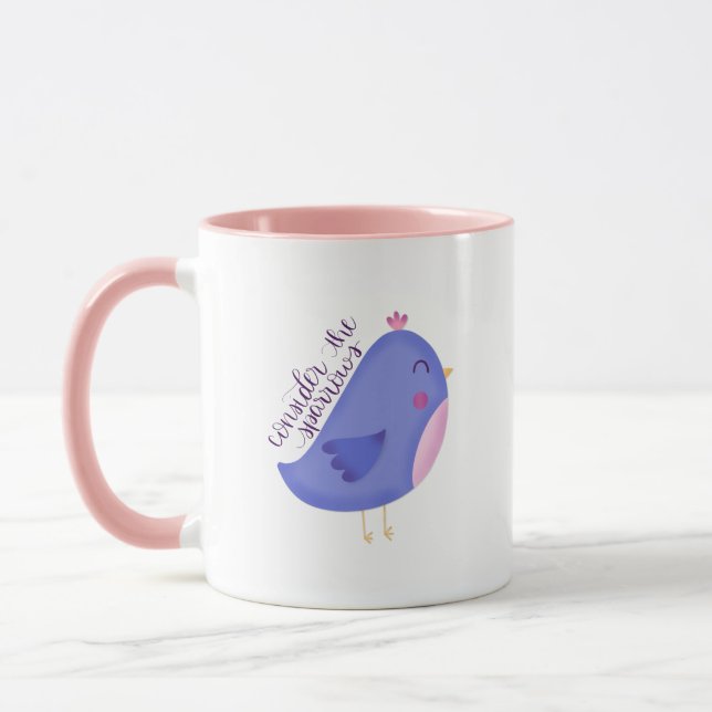 Consider the Sparrows Mug (Left)