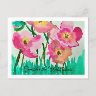 Consider the Wildflowers Postcard