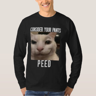 Consider Your Pants Peed Weird Cat Meme Funny Meme T-Shirt