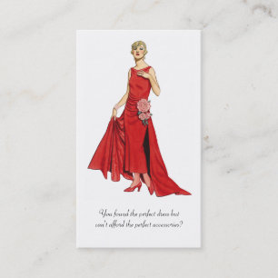 Consignment or Accessories Store Business Card