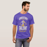 Consistency Beats Raw Talent T-Shirt | Premium Dar