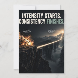 Consistency Finishes Holiday Card