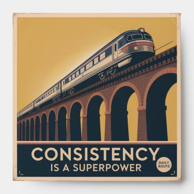 Consistency Is A Superpower Envelope (Front)