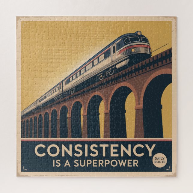 Consistency Is A Superpower Jigsaw Puzzle (Vertical)