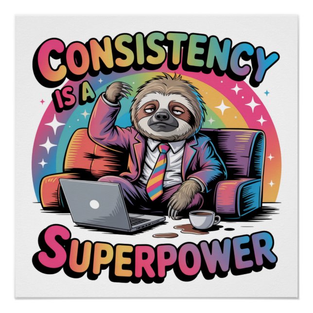 Consistency Is A Superpower Poster (Front)