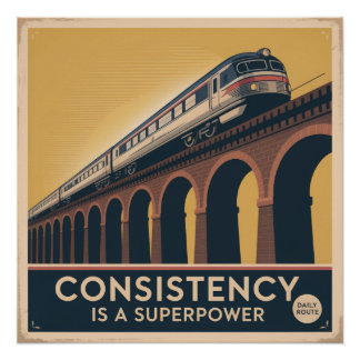Consistency Is A Superpower Poster