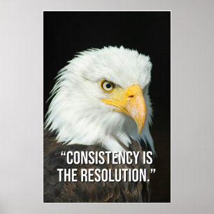 Consistency Is the Resolution Motivation Poster