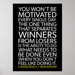 Consistency vs Motivation Poster