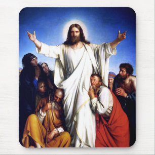 "Consolator" by Carl Bloch. Fine Art Easter Gift Mouse Mat