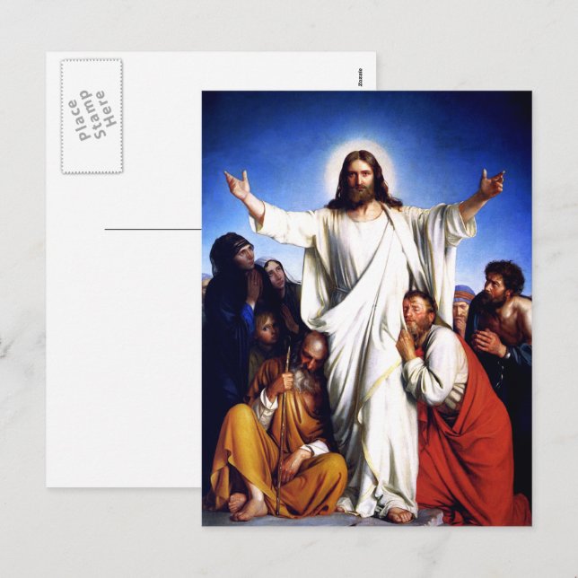 "Consolator" Painting. Fine Art Easter Postcards (Front/Back)