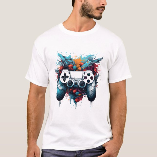 Console Commander: Gaming Controller  T-Shirt (Front)