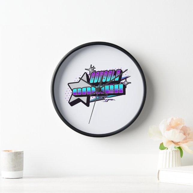 CONSOLE GAMER Y2K STYLE CLOCK (Home)