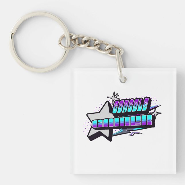 CONSOLE GAMER Y2K STYLE KEY RING (Front)