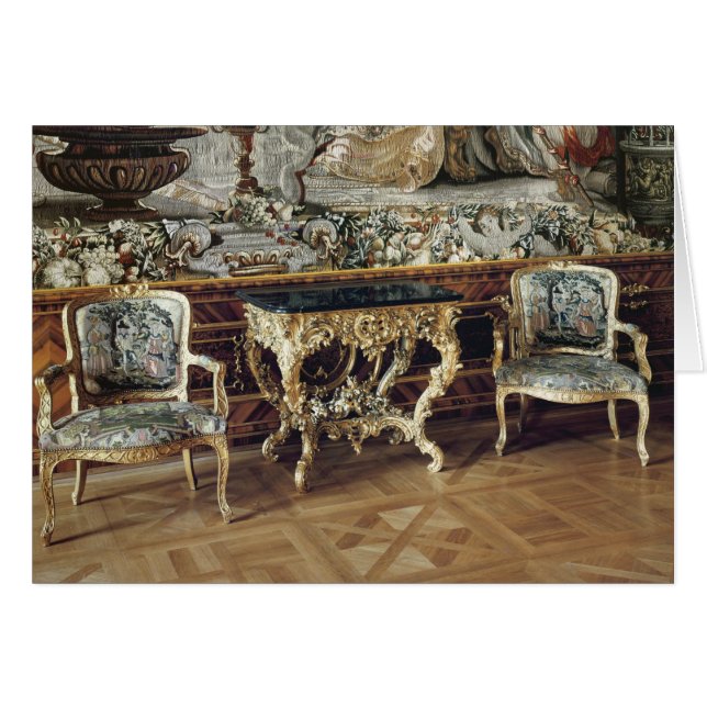 Console table and two armchairs, 1745 (Front Horizontal)