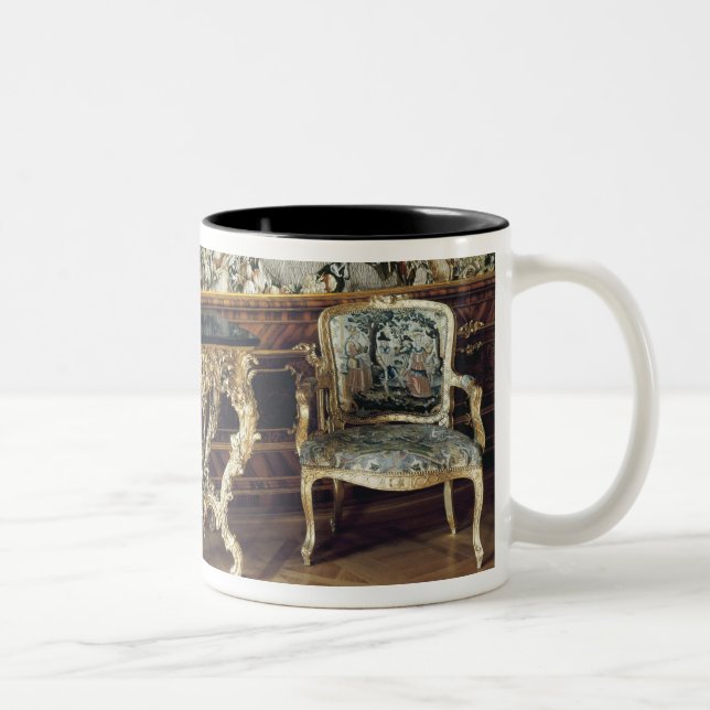 Console table and two armchairs, 1745 Two-Tone coffee mug (Right)