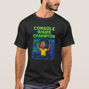 “Console Wars Champion – Gamer T-Shirt” T-Shirt