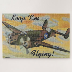 Consolidated B-24 Liberator World War II Vintage Jigsaw Puzzle