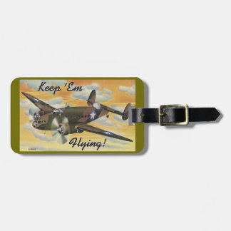 Consolidated B-24 Liberator World War II Vintage Luggage Tag
