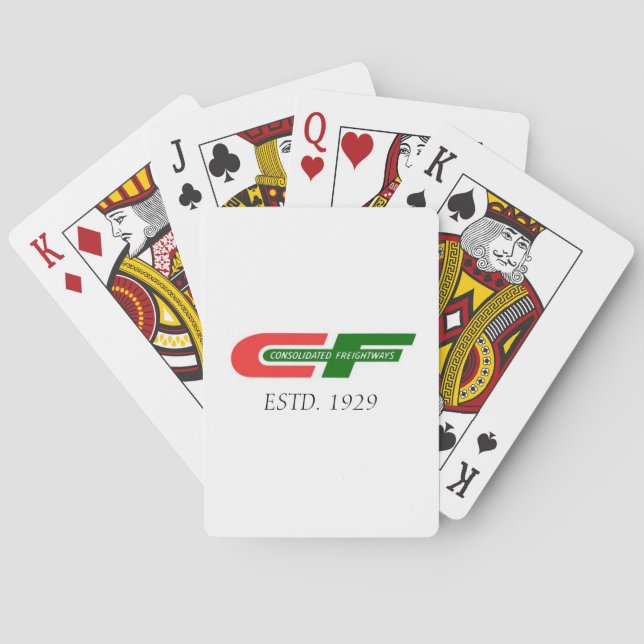 Consolidated Freightways Playing Cards (Back)