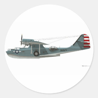 Consolidated PBY-5A Catalina Classic Round Sticker