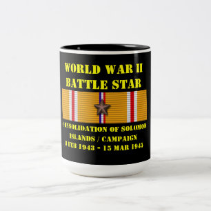 Consolidation Of Solomon Islands Campaign Two-Tone Coffee Mug