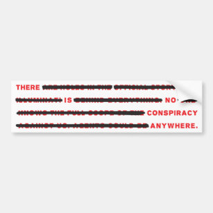 Conspiracy Bumper Sticker