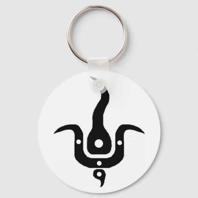 conspiracy skateteam logo keychain (Front)