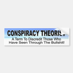 Conspiracy Theorist - design for seekers of truth Bumper Sticker