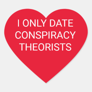 Conspiracy Theorist Heart Sticker