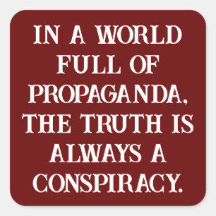 Conspiracy Theorist Square Sticker