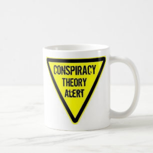 Conspiracy theory alert coffee mug
