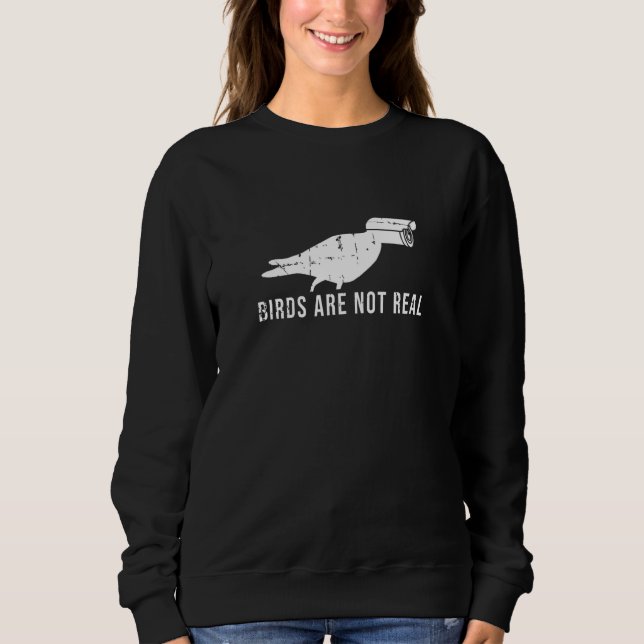 Conspiracy Theory Surveillance Bird Camera Sweatshirt (Front)
