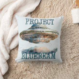 Conspiracy UFO Throw Pillow
