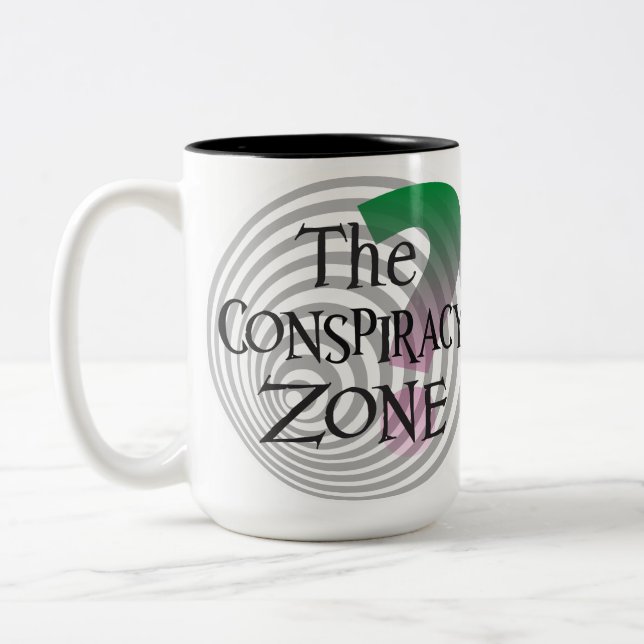 Conspiracy zone Two-Tone coffee mug (Left)