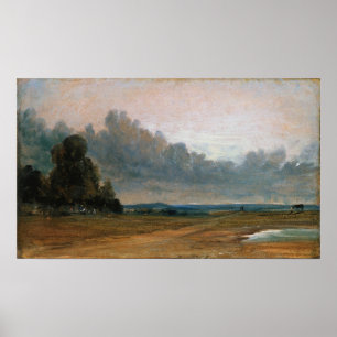 Constable - A View On Hampstead Heath With Harrow Poster
