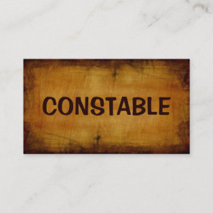 Constable Antique Business Card