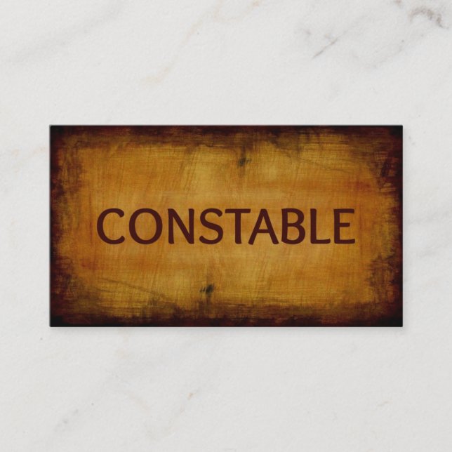 Constable Business Card (Front)