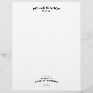 Constable Crabtree Stationery Personalized Letterhead