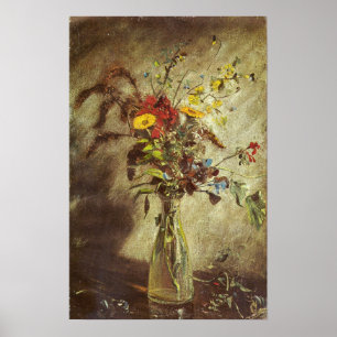 Constable - Flowers In A Glass Vase 1814 Poster