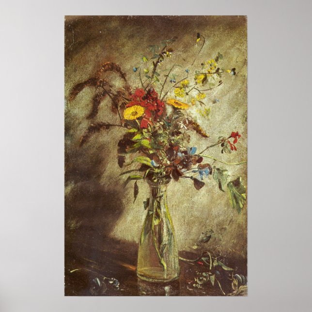 Constable - Flowers In A Glass Vase 1814 Poster (Front)