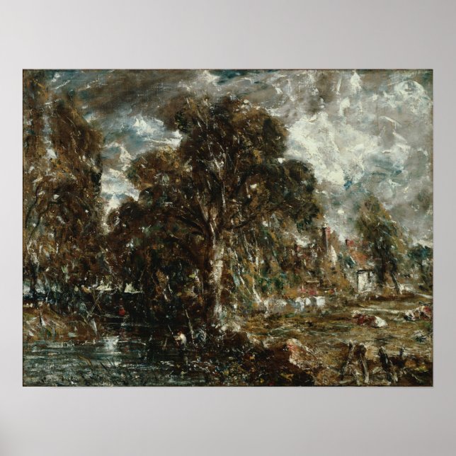 Constable - On The River Stour Poster (Front)