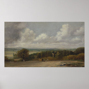 Constable - Ploughing Scene In Suffolk Poster
