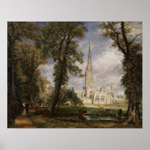 Constable - Salisbury Cathedral From The Bishop's Poster